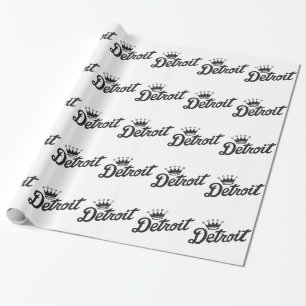 Detroit Crown Wrapping Paper