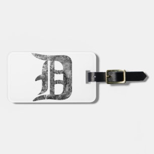 Detroit D wash Luggage Tag