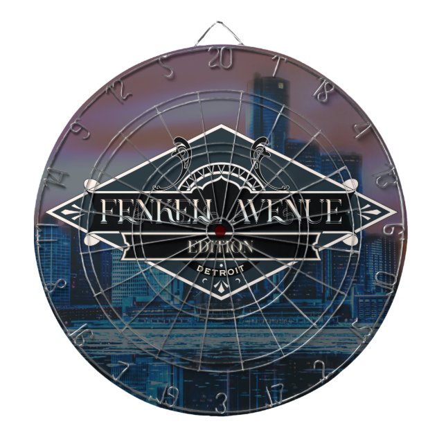 Detroit - Fenkell Edition Dartboard (Front)