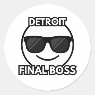 Detroit Final Boss Cool Emoji Sticker