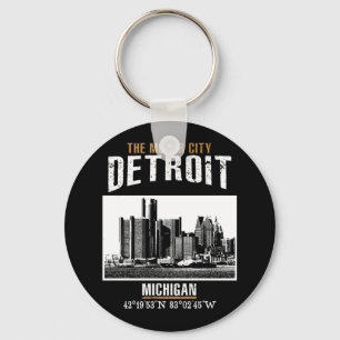 Detroit Keychain