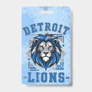 Detroit Lions  football Badge