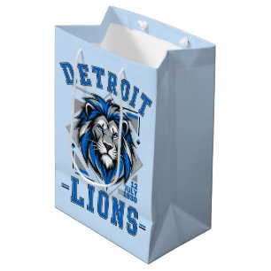 Detroit Lions  football Medium Gift Bag
