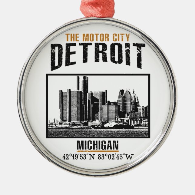 Detroit Metal Ornament (Front)
