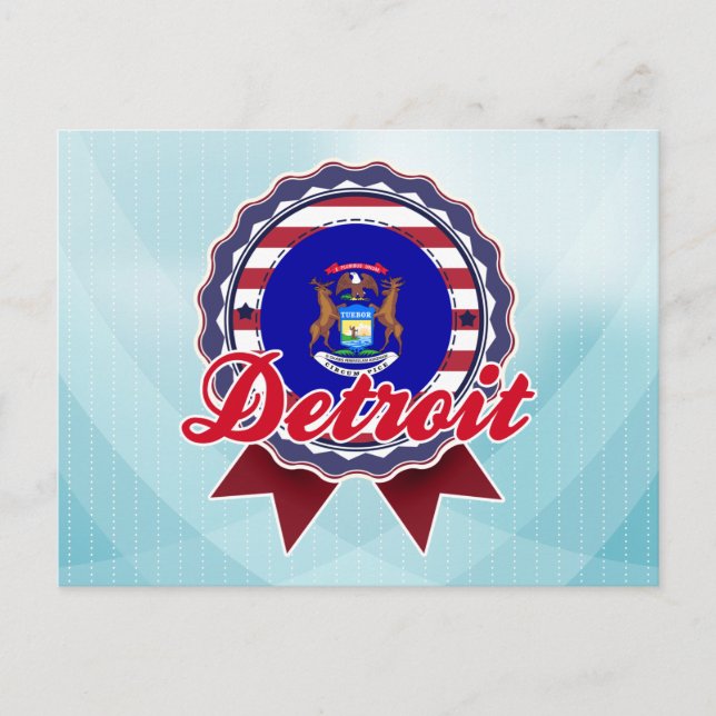 Detroit, MI Postcard (Front)