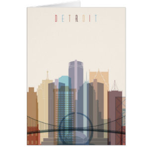 Detroit, Michigan   City Skyline