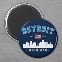 Detroit Michigan Est. 1701 Funny Vintage