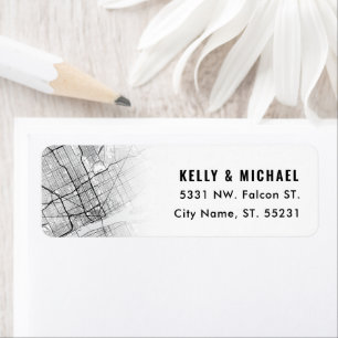 Detroit, Michigan Map Themed   Return