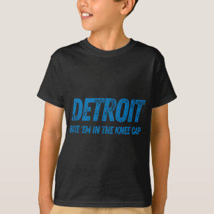 Detroit Michigan Michigander Sunday Lion Knee Cap  T-Shirt