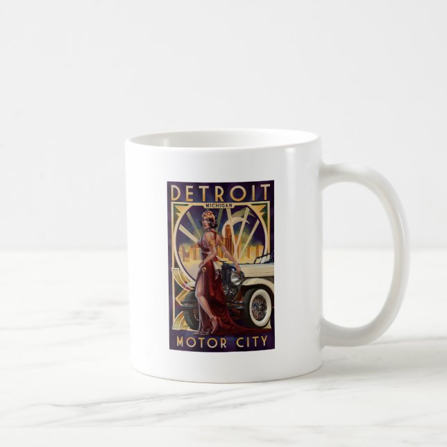 Detroit, Michigan | Motor City Coffee Mug (Right)