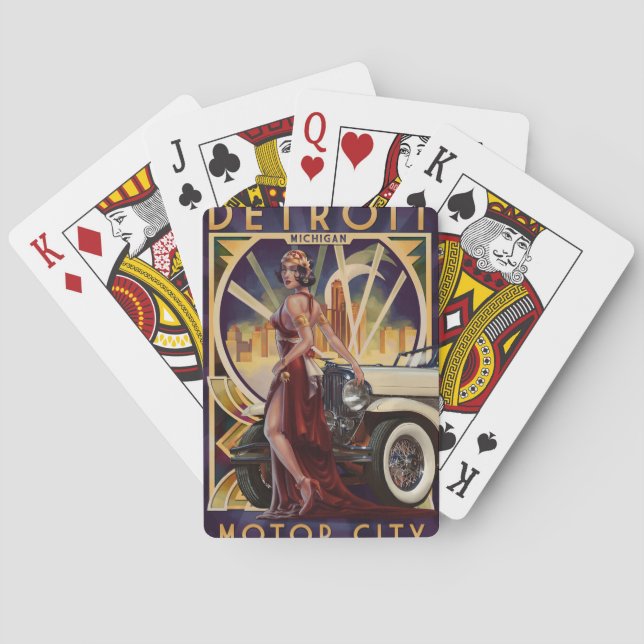 Detroit, Michigan | Motor City Playing Cards (Back)