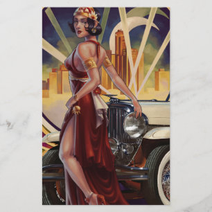 Detroit, Michigan Motor City Stationery