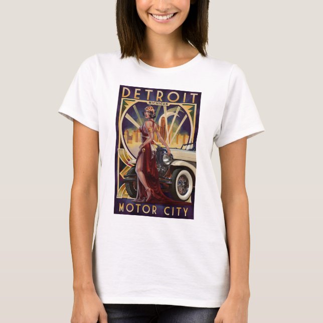 Detroit, Michigan | Motor City T-Shirt (Front)