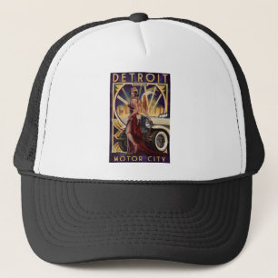 Detroit, Michigan Motor City Trucker Hat