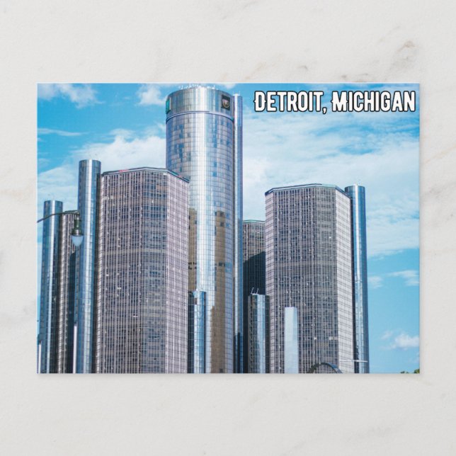 Detroit Michigan Postcard (Front)