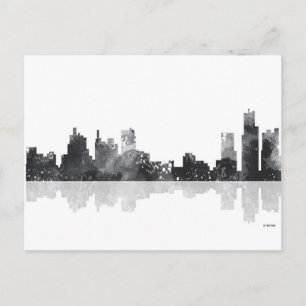DETROIT, MICHIGAN SKYLINE POSTCARD