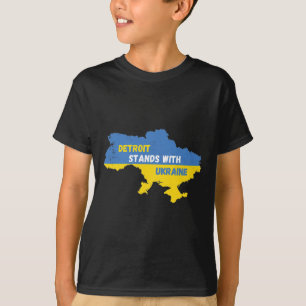 Detroit Michigan Stands With Ukraine  T-Shirt
