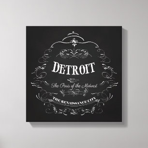 Detroit Michigan - The Paris of the Midwest Canvas Print