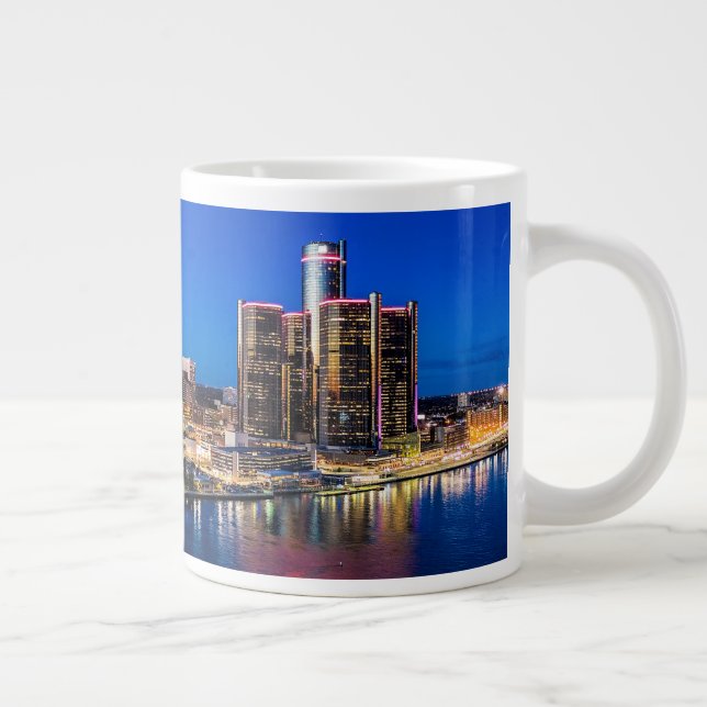 Detroit October Skyline Mug (Right)