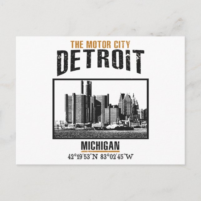 Detroit Postcard (Front)