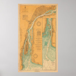 Detroit River Chart Map