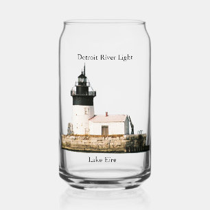 Detroit River Light can glass