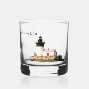 Detroit River Light glass