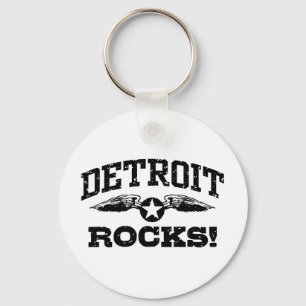 Detroit Rocks Keychain