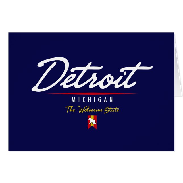 Detroit Script (Front Horizontal)