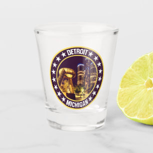 Detroit shot glass