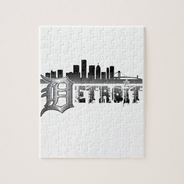 Detroit Skyline Jigsaw Puzzle (Vertical)