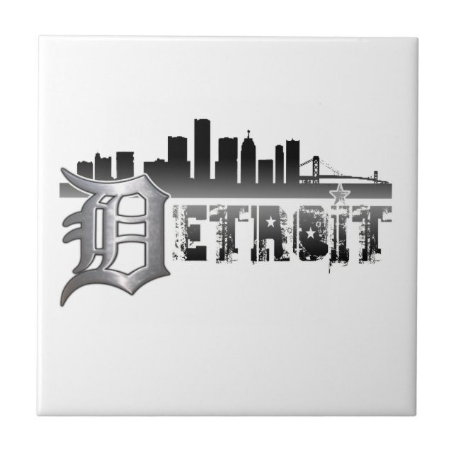 Detroit Skyline Tile (Front)