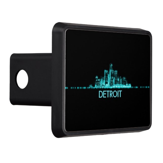 Detroit Skyline Trailer Hitch Cover (Right)