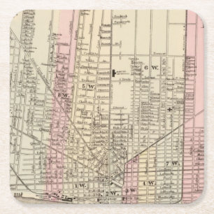 Detroit Square Paper Coaster