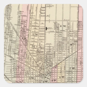 Detroit Square Sticker