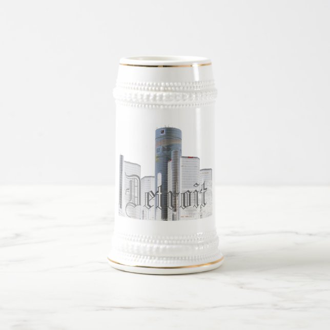 Detroit (stein) beer stein (Center)