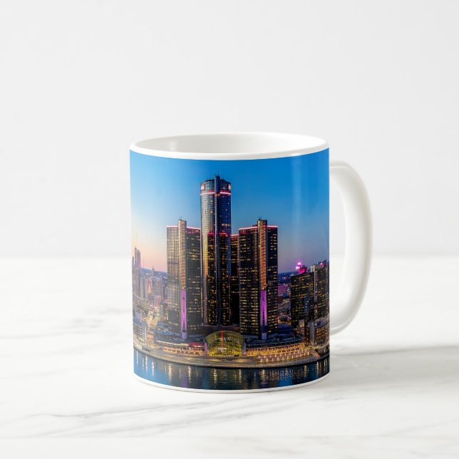 Detroit Sunset Mug (Front Right)