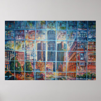 Detroit sur My Mind I - Impression en toile