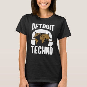Detroit Techno House Music Festival Synthpop EDM D T-Shirt