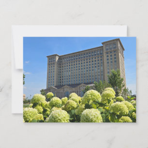 Detroit Train Station Postcard