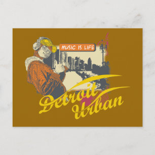 Detroit Urban T-shirts and Gifts Postcard