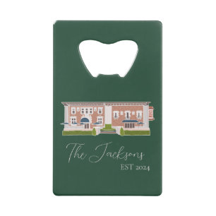 Detroit Wedding Custom Credit Card Bottle Opener