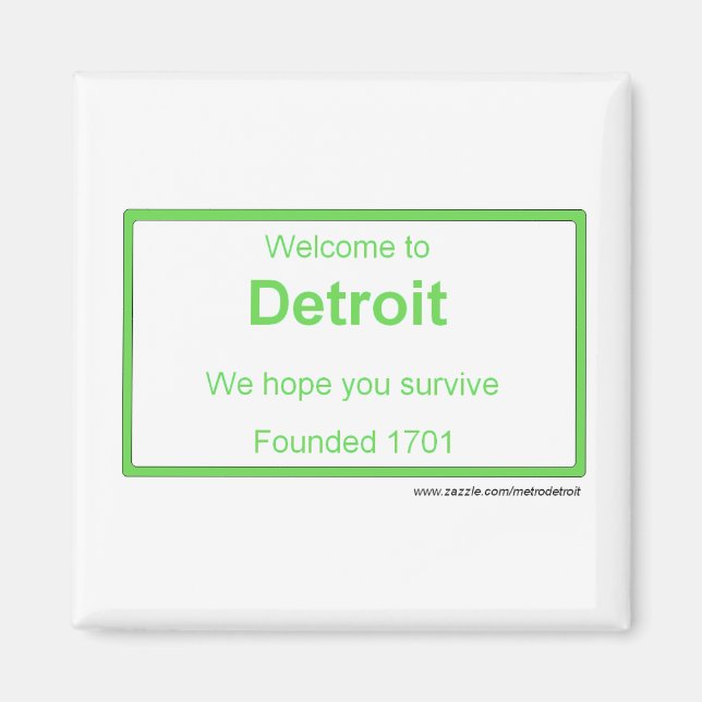 Detroit welcome magnet (Front)