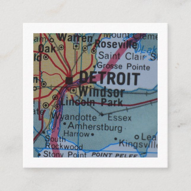 detroit We've Moved New Address Card (Front)