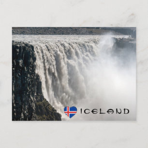 Dettifoss Waterfall in Vatnajokull NP - Iceland Postcard