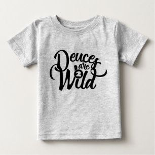 deuces are wild (baby) birthday tee