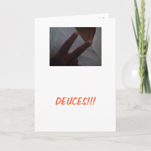 Deuces ! Carte de voeux de rupture