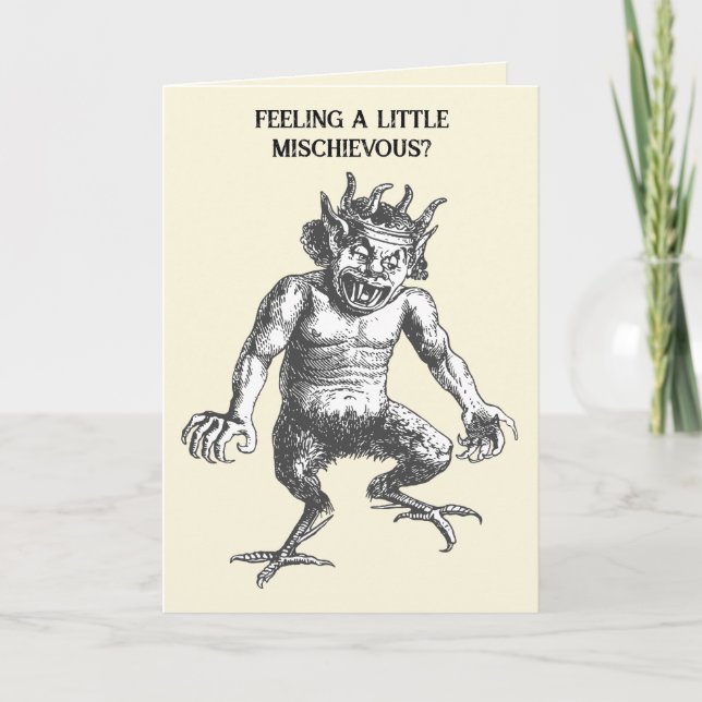 Deumus A Humanoid Devil With Rooster Feet  Card (Front)