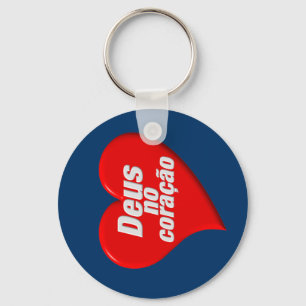 DEUS NO CORAÇÃO KEYCHAIN