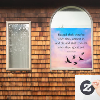 Deuteronomy 28:6 window cling